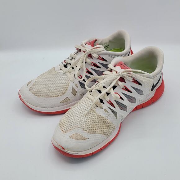 Nike Free 5.0 642198-106 white red Men\'s size 8 main image 7